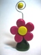 pink flower holder